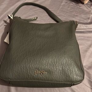 Jessica Simpson charcoal gray shoulder purse. Brand new, never used.